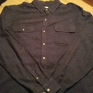 Obey navy blue (muti color lint look) bottom down